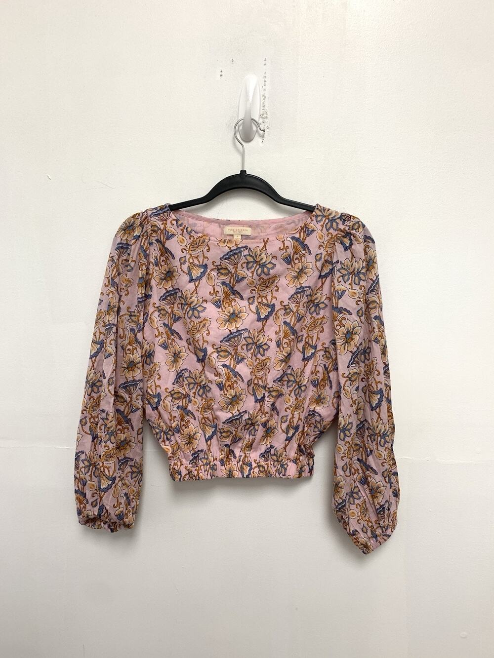 Pink Chicken New York Pink Floral Blouse Size Small